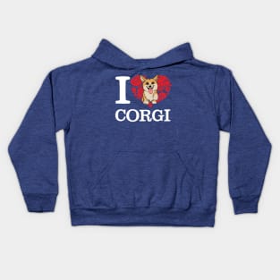 I Love Corgi T-shirt Kids Hoodie